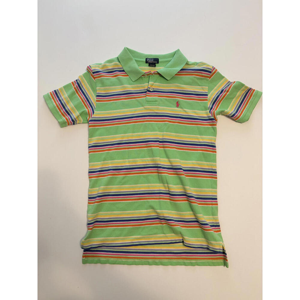 Polo Ralph Lauren Boy's Vintage Multicolor Polo Shirt (Size XL)